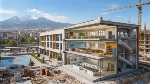 Kayseri’de Yeni Okul ve Eğitim Tesisi Yatırımları Sürüyor